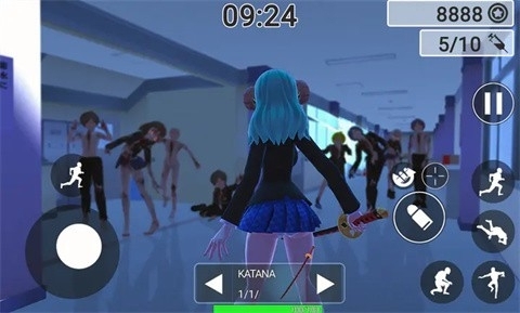 动漫女孩僵尸猎人手机版